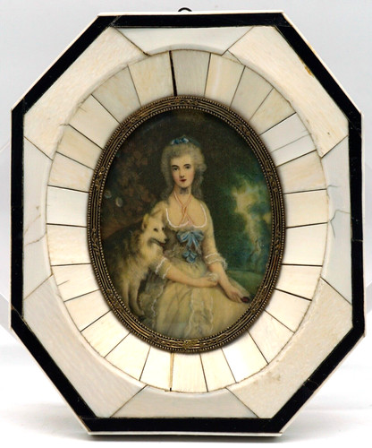 Antique miniature portrait - antique,