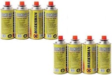 8x Butane Gas Canisters for