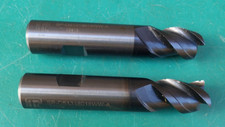 ENGINEERS 18M 3 FLUTE SOLID CARBIDE MILLING CUTTERS  ITC/HANITA QTY 2