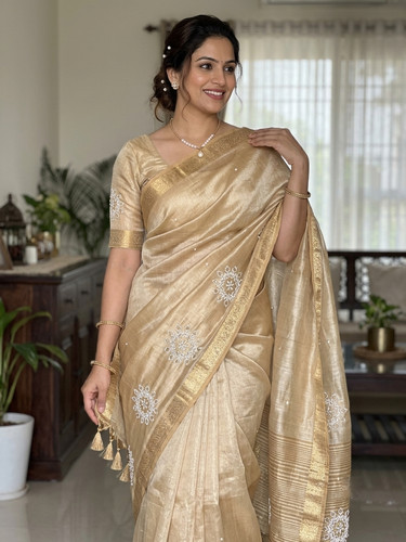 Gold semi silk royal - , look