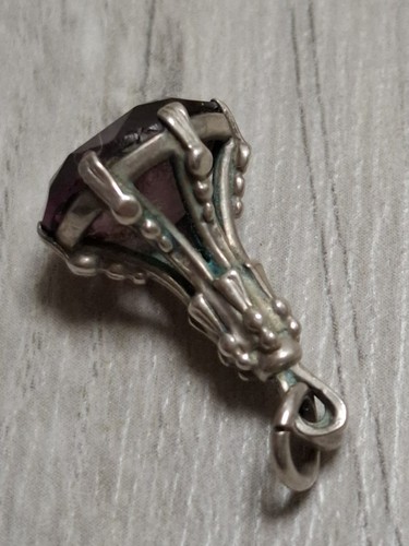Vintage sterling silver fob - silver,