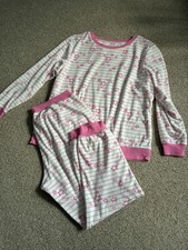 TU Women’s Pyjamas Set Size 16 Long Sleeve Top and Bottoms Pink Stars 