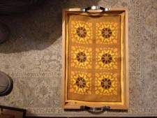 Vintage 1950's Tray Cloth Or