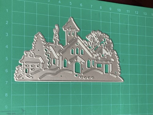Church houses and trees - church,