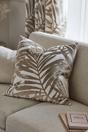 Next gold cut velvet - gold, palm