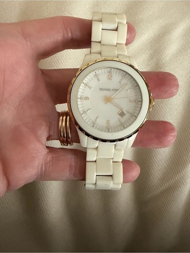 Michael kors white and gold - and,