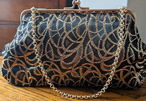 Vintage black and - , gold