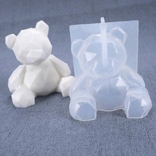 3D Teddy Bear Silicone Mould Epoxy Resin DIY Craft Making for DIY Nail Jewellery