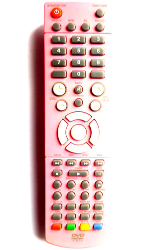 Bush pink dvd - pink, remote