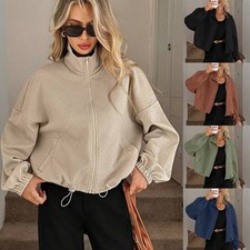 Women's Stand Collar Zip