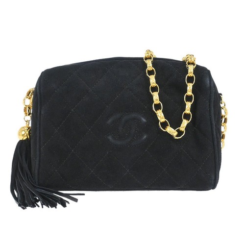 Chanel black suede - chanel, camera