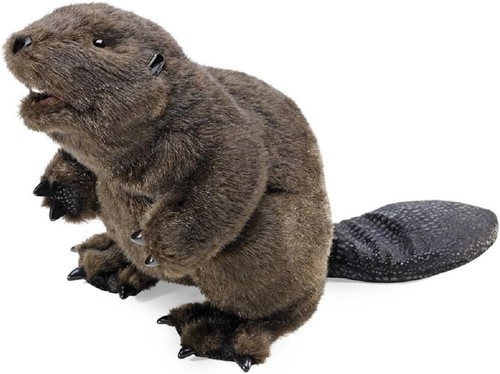 Folkmanis beaver hand puppet - hand,