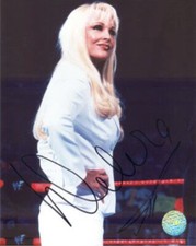 SIGNED Debra McMichael Diva RR PROMO - AUTOGRAPHED pro wrestling COA Ring