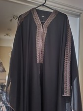 Saudi Abaya Dress Maxi Islamic Dress Kaftan MEDIUM 54