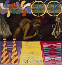 Taro Okamoto : Fairground Stall : 1937 : Archival Canvas Art