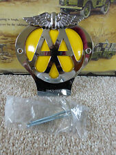 Land Rover Series 1 2 2a 3 Front Panel AA Club Metal Car Grille Badge & Fixings