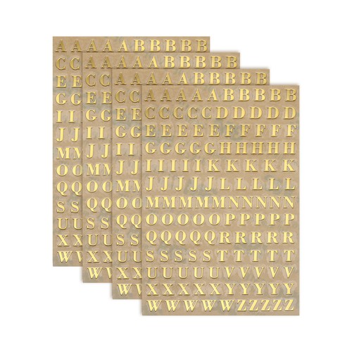 4sheets letter stickers - letter,