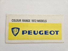 PEUGEOT 204 304 404 504 COLOUR