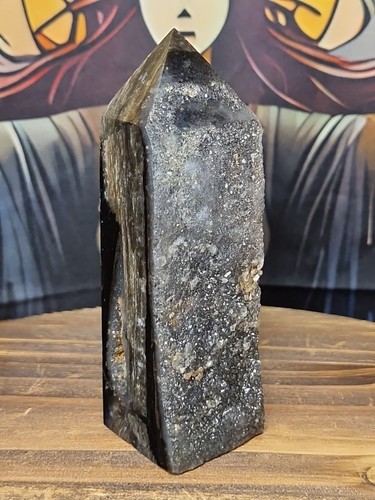 Beautiful black sugar druzy - black,