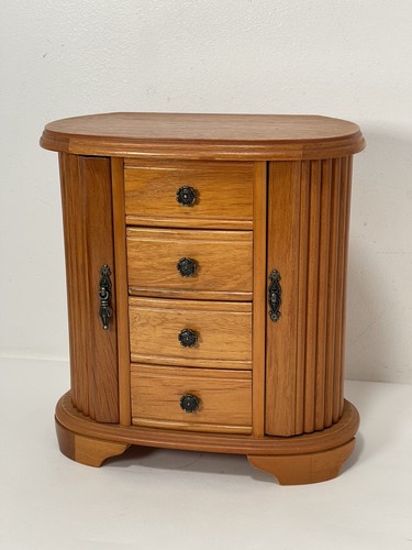 Vintage wooden jewellery box - vintage,