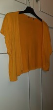 Yellow Viscose Shrug Size M