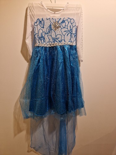 Girls elsa fancy dress - ,
