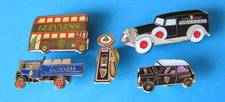 5, Guinness Transport Pin Badges Old Stock. Enamel. Mini, Truck, Van, Bus, Pump.