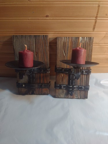Candle holders wooden - holders,