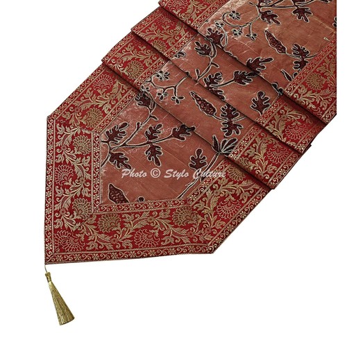 Decorative brocade table - brocade,