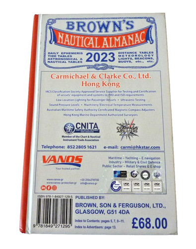 Browns nautical almanac - nautical, 2023