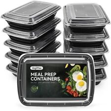 Meal Prep Food Containers 28oz Plastic Microwave Freezer Storage Boxes with Lids