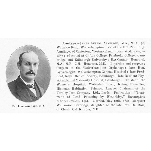 James auriol armitage of - auriol, md
