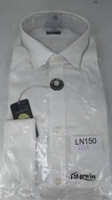 T.M. Lewin John Francomb 15.5/36 Fitted Shirt White LN150 FF 02