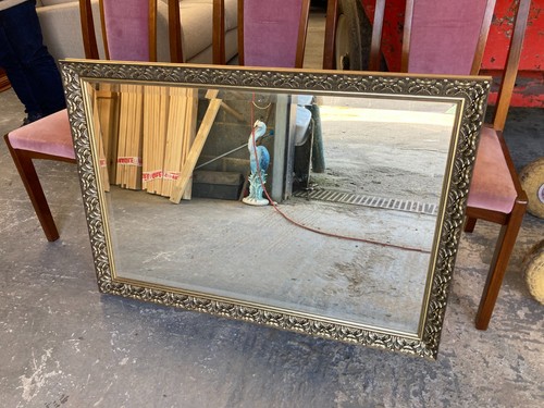 Ornate wall hanging mirror - wall,