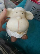 Cute Vintage Sheep Sculpture Ornament  large