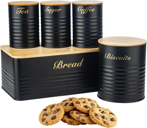 5pec kitchen bread bin storage - bread,