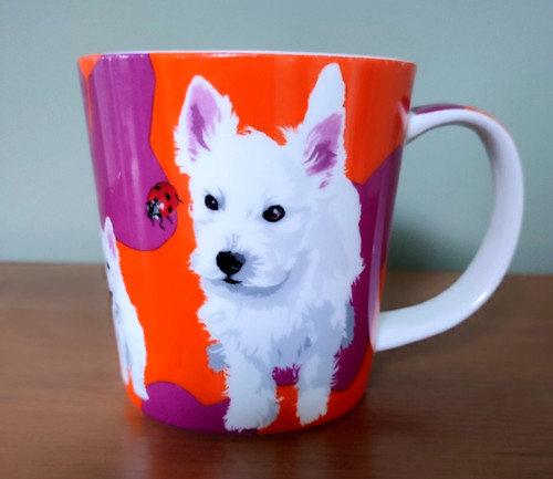 Westie fine bone china mug - westie,