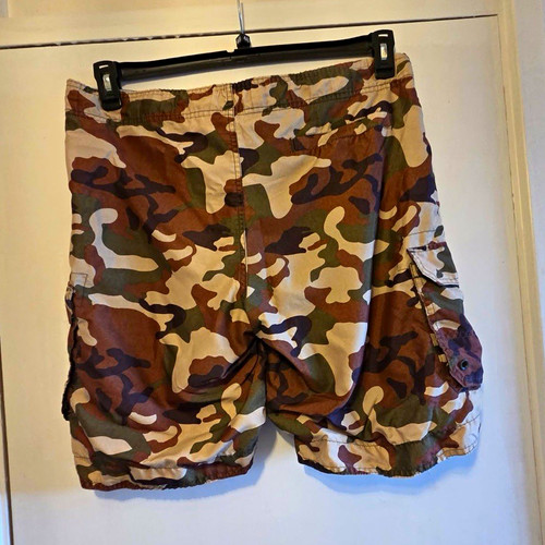 Men camouflage cargo shorts - men's,