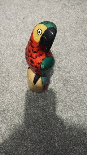 Hand carved wooden - hand, bird