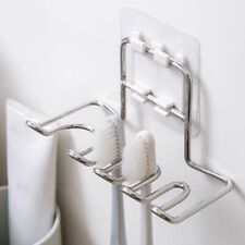 Stainless Steel Wall Mounted Toothbrush Holder Toothpaste Razor Stand Bathroom