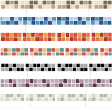 SELF ADHESIVE MOSAIC BORDER TILE STICKERS BATHROOM KITCHEN DIY 10-30 MIX COLOUR