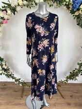 JOULES Midi Dress Womens Size 12 & 16 Elodie Navy Floral Jersey NEW FREEPOST