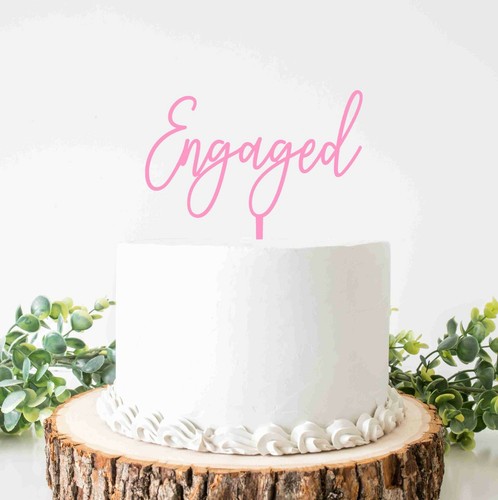 Engaged cake topper for - topper,