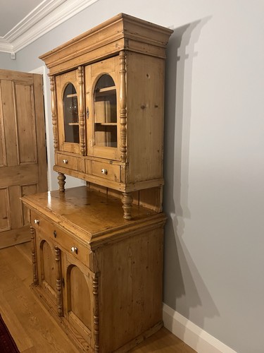 Antique european pine dresser - pine,