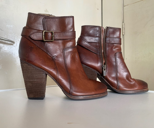 Frye patty brown - leather, ankle
