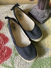 UGG Size 9 Indah Black Twill