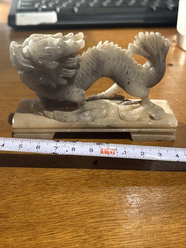 Vintage soapstone hand carved - soapstone,