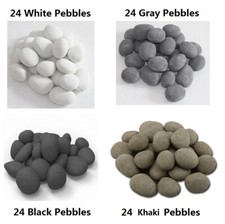 24 PCS Ceramic Pebbles For Gas