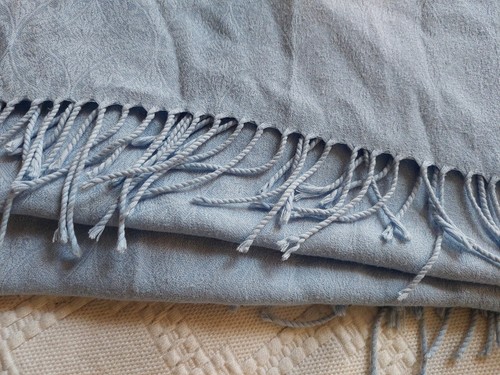 Viyella pale blue scarf - pale,
