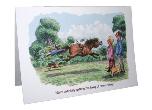 Horses ponies humour cartoon - horses,